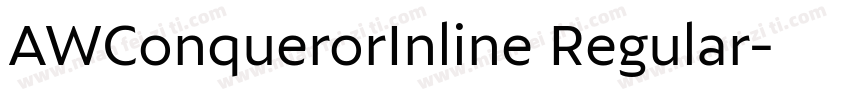 AWConquerorInline Regular字体转换